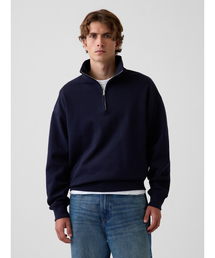 GAP（ギャップ）の「ヘビーウェイト オーバーサイズ 1 4ジップアップ プルオーバー（スウェット）」