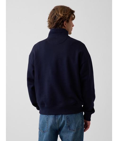 GAP（ギャップ）の「ヘビーウェイト オーバーサイズ 1/4ジップアップ プルオーバー（スウェット・メンズ・ブラウン/ホワイト/チャコールグレー/ネイビー/ブラック・XS/S/M/L/XL）」の12枚目の写真