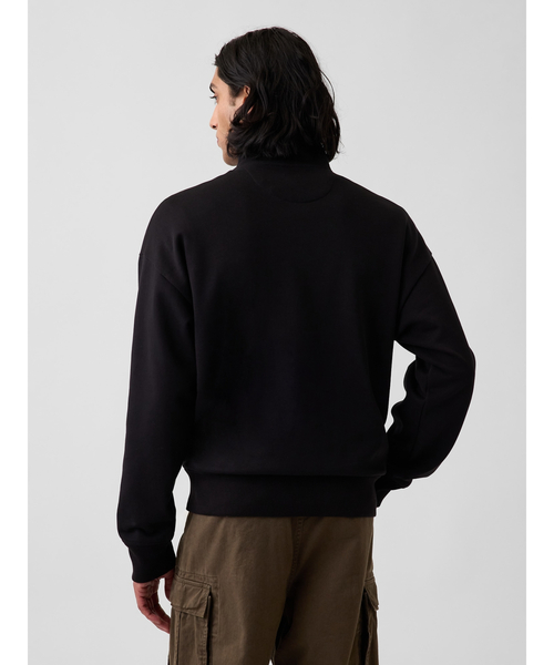 GAP（ギャップ）の「ヘビーウェイト オーバーサイズ 1/4ジップアップ プルオーバー（スウェット・メンズ・ブラウン/ホワイト/チャコールグレー/ネイビー/ブラック・XS/S/M/L/XL）」の14枚目の写真