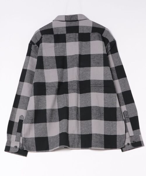 Dickies(ディッキーズ)の「Dickies/ディッキーズ Check Flannel Shirt/オーバーサイズ コットン オンブレチェック ブロックチェック フランネルシャツ/ワークシャツ/長袖シャツ/レディース メンズ(シャツ/ブラウス・メンズ・レッド/ブルー/グレー系その他/レッド系その他/グリーン系その他/ホワイト系その他/ブラウン/ブラック・M/XL/L)」の9枚目の写真