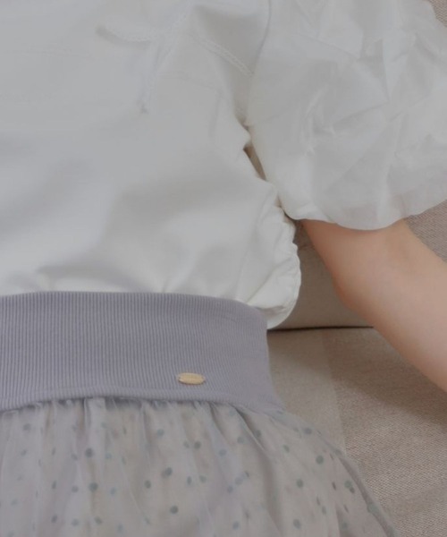 umm.clair(ウムクレール)の「Dot tulle tiered skirt(スカート・レディース・オフホワイト/グレー・FREE)」の8枚目の写真