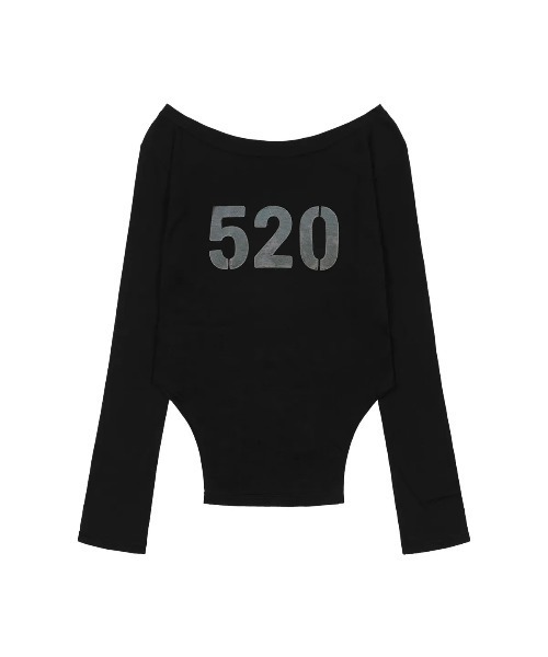 FANCY CLUB(ファンシークラブ)の「◇FANCYCLUB◇ブランド直輸入正規品/520 ボートネック シアー長袖 520 BOATNECK SHEER LONG SLEEVE(Tシャツ/カットソー・レディース・ブラック/グレー・FREE)」の10枚目の写真