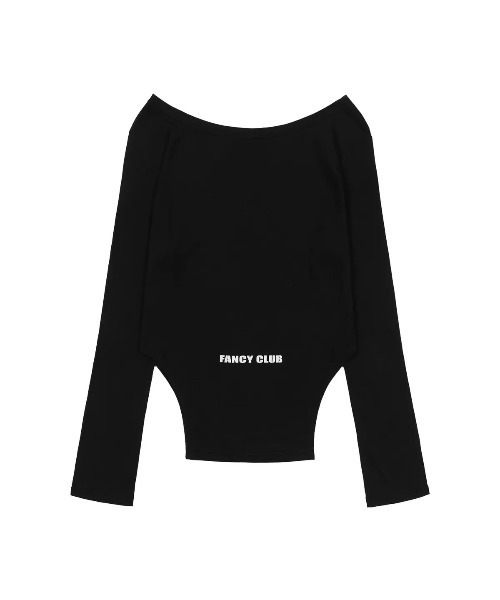 FANCY CLUB(ファンシークラブ)の「◇FANCYCLUB◇ブランド直輸入正規品/520 ボートネック シアー長袖 520 BOATNECK SHEER LONG SLEEVE(Tシャツ/カットソー・レディース・ブラック/グレー・FREE)」の11枚目の写真
