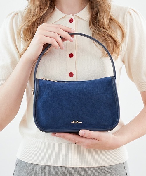 Clelia(クレリア)の「スエードミニハンドバッグ/ショルダーバッグ(ハンドバッグ・レディース・ブラック/ライトグレー/ライトブラウン/ネイビー/ブラウン系その他・ONE SIZE)」の16枚目の写真
