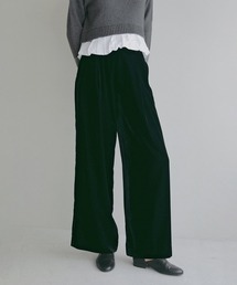 VELVET WIDE PANTS