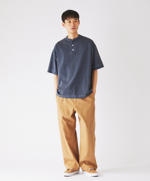 Healthknit(ヘルスニット)の「《追加》Healthknit / ヘルスニット 別注 ヘンリーネックTシャツ(Tシャツ/カットソー・メンズ・ブラック系その他/ホワイト/グレー/ブラウン/ネイビー・LARGE/X-LARGE/MEDIUM/SMALL)」の16枚目の写真