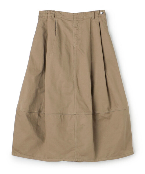 DANTON(ダントン)の「Women's Back Satin Cocoon Skirt(スカート・レディース・オリーブ/ベージュ/ブラック・38/36)」の3枚目の写真