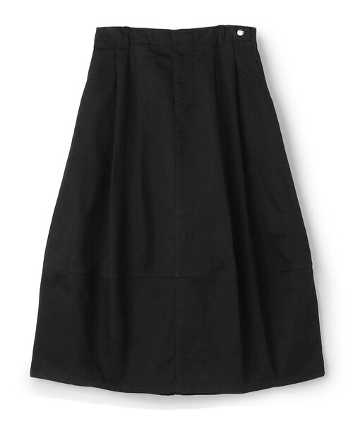 DANTON(ダントン)の「Women's Back Satin Cocoon Skirt(スカート・レディース・オリーブ/ベージュ/ブラック・38/36)」の2枚目の写真