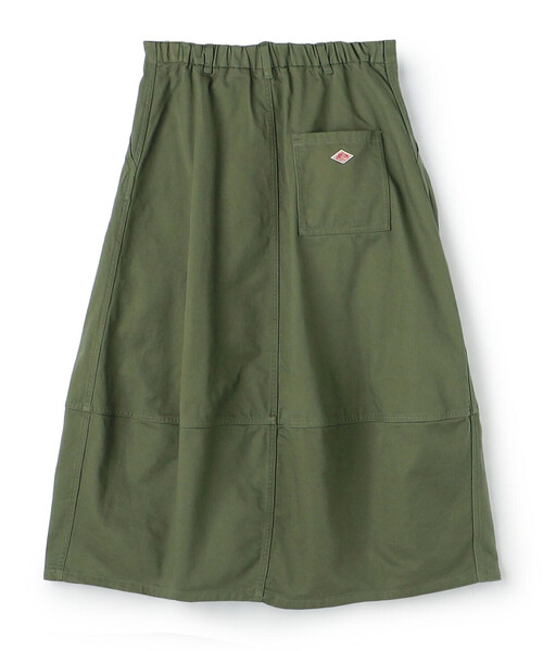 DANTON(ダントン)の「Women's Back Satin Cocoon Skirt(スカート・レディース・オリーブ/ベージュ/ブラック・38/36)」の15枚目の写真