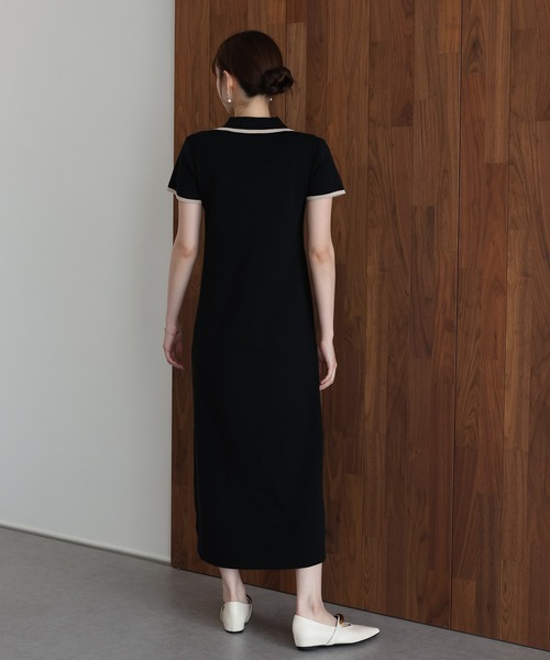 J by blue（ジェイバイブルー）の「バイカラースキッパーワンピース（ワンピース・レディース・グレー/ベージュ/ブラック・MEDIUM）」の10枚目の写真