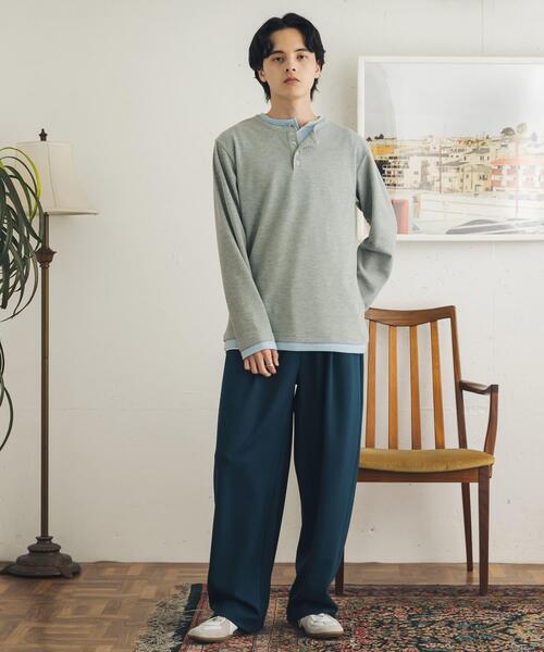 SENSE OF PLACE by URBAN RESEARCH(センスオブプレイスバイアーバンリサーチ)の「ダンボールスウェットカーブパンツ(その他パンツ・メンズ・ライトグレー/チャコールグレー/ブルー・MEDIUM/LARGE)」の18枚目の写真