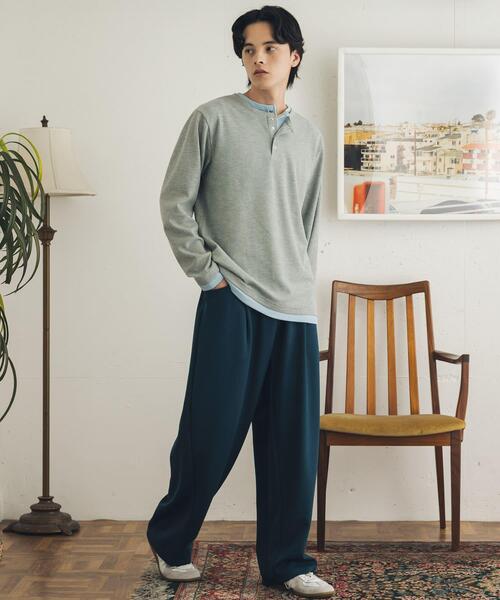 SENSE OF PLACE by URBAN RESEARCH(センスオブプレイスバイアーバンリサーチ)の「ダンボールスウェットカーブパンツ(その他パンツ・メンズ・ライトグレー/チャコールグレー/ブルー・MEDIUM/LARGE)」の19枚目の写真