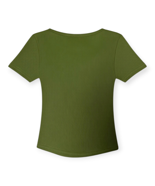 BORN SLIPPY(ボーンスリッピー)の「Crystal Star Square Neck Tee (Green)(Tシャツ/カットソー・レディース・その他・FREE)」の2枚目の写真