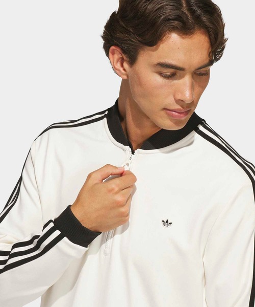adidas(アディダス)の「3st HZ スウエット【adidas Golf/アディダスゴルフ】(スウェット・メンズ・ホワイト×ブラック・XX-LARGE/3XL/LARGE/MEDIUM/SMALL/X-LARGE)」の3枚目の写真