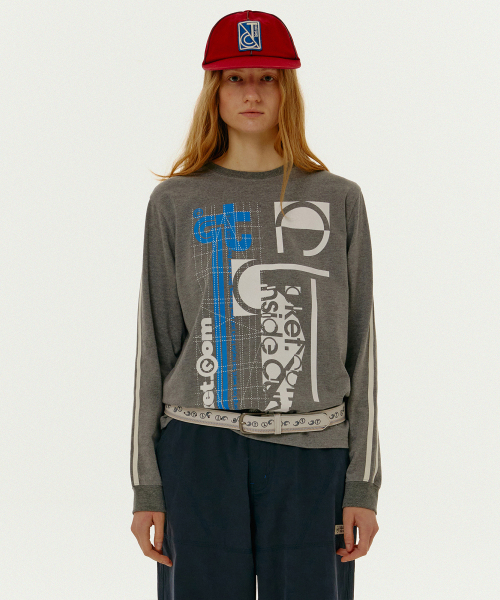 TEKET(テケット)の「Overfocus L/S Tee Melange Gray(Tシャツ/カットソー・メンズ・その他・SMALL/MEDIUM/LARGE)」の1枚目の写真