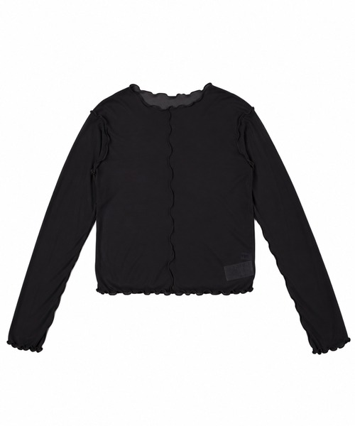 PUNYUS(プニュズ)の「【NEW SIZE】メロウシアートップス(Tシャツ/カットソー・レディース・イエロー/ブラック/ダークグレー/アイボリー/サックスブルー/カーキ・1/2/3/4/5)」の1枚目の写真