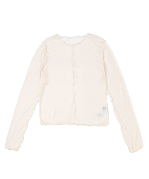 PUNYUS(プニュズ)の「【NEW SIZE】メロウシアートップス(Tシャツ/カットソー・レディース・イエロー/ブラック/ダークグレー/アイボリー/サックスブルー/カーキ・1/2/3/4/5)」の20枚目の写真