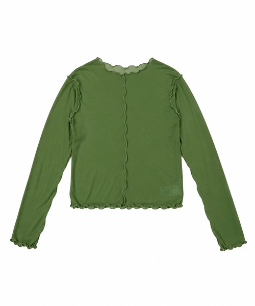 PUNYUS(プニュズ)の「【NEW SIZE】メロウシアートップス(Tシャツ/カットソー・レディース・イエロー/ブラック/ダークグレー/アイボリー/サックスブルー/カーキ・1/2/3/4/5)」の21枚目の写真
