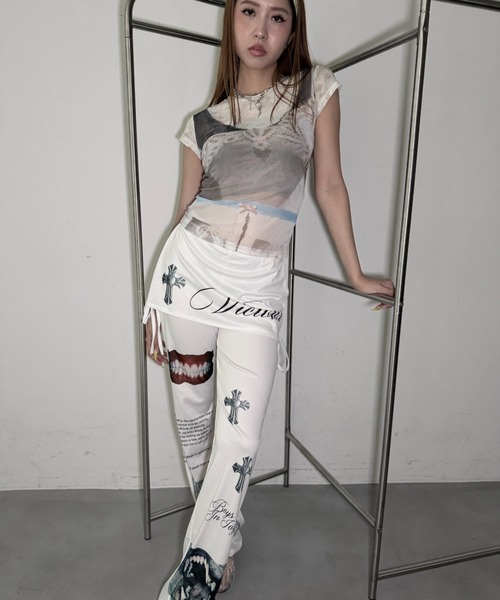 Y2K SYNAPSE FACTORY（ワイツーケー シナプスファクトリー）の「【Y2Kプリント】ホワイトパンツ（その他パンツ・レディース・ホワイト・FREE）」の21枚目の写真