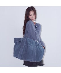Reversible Corduroy Tote Bag, Teal