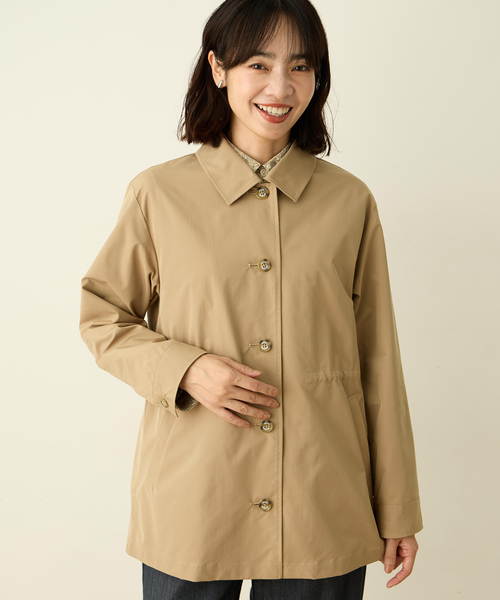 DECOY SINCE 1981(デコイシンスイチキュウハチイチ)の「【Liberty】リバティプリントステンカラーコート【はっ水】(その他アウター・レディース・ベージュ/ネイビー・9号/11号)」の20枚目の写真