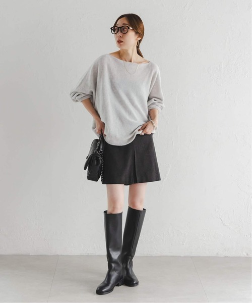 Noble(ノーブル)の「《追加・WEB限定カラーあり》ファインウールドルマンプルオーバー2(ニット/セーター・レディース・ナチュラル/レッド系その他/ライトイエロー・FREE)」の6枚目の写真