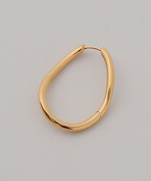 VERMEIL par iena(ヴェルメイユパーイエナ)の「JOSEPHINE STUDIO ジョセフィン・ストゥディオ Thorn Hoop Oval Plated(ピアス(両耳用)・レディース・ゴールド・FREE)」の3枚目の写真