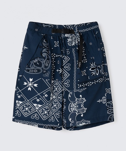 WILD THINGS(ワイルドシングス)の「WILD THINGS/ワイルドシングス PRINT DENALI SHORTS ショーツ 総柄 メンズ 秋物 秋服 2026年秋冬(その他パンツ・メンズ・ネイビー系・M)」の1枚目の写真