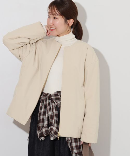 JOURNAL STANDARD relume(ジャーナルスタンダード レリューム)の「《追加》パフィーノーカラーサイドジップブルゾン(その他アウター・レディース・アイボリー/カーキ/ブラック・FREE)」の16枚目の写真