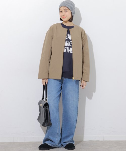 JOURNAL STANDARD relume(ジャーナルスタンダード レリューム)の「《追加》パフィーノーカラーサイドジップブルゾン(その他アウター・レディース・アイボリー/カーキ/ブラック・FREE)」の20枚目の写真