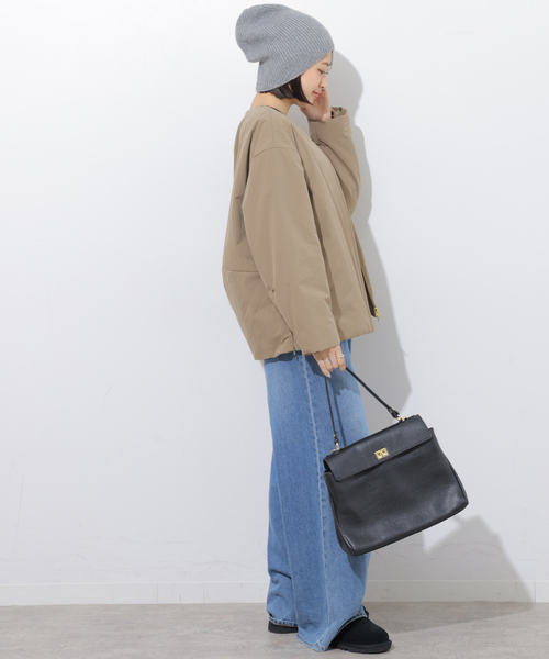 JOURNAL STANDARD relume(ジャーナルスタンダード レリューム)の「《追加》パフィーノーカラーサイドジップブルゾン(その他アウター・レディース・アイボリー/カーキ/ブラック・FREE)」の21枚目の写真