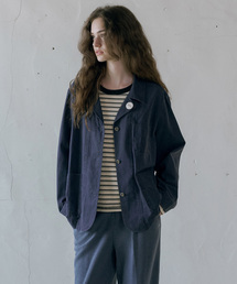 O3772 ウォッシュドチョアジャケット_Navy