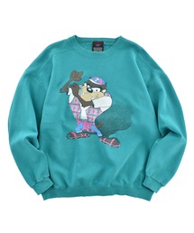 【USED】90’s Looney Tunes “TAZ” キャラ スウェット USA製