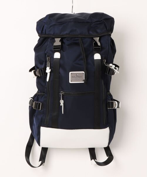 MAKAVELIC(マキャベリック)の「【BD】【MAKAVELIC】【SIERRA SUPERIORITY DOUBLE BELT BACKPACK】(バックパック/リュック・メンズ・ネイビー・FREE)」の1枚目の写真