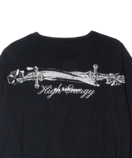 ETCE(イーティーシーイー)の「グラフィックヘンリーネック長袖Tシャツ(Tシャツ/カットソー・レディース・その他・MEDIUM/LARGE)」の4枚目の写真