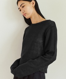 【kiehtova】FINE BASIC KNIT TOPS/ファイン ベーシック ニット トップス