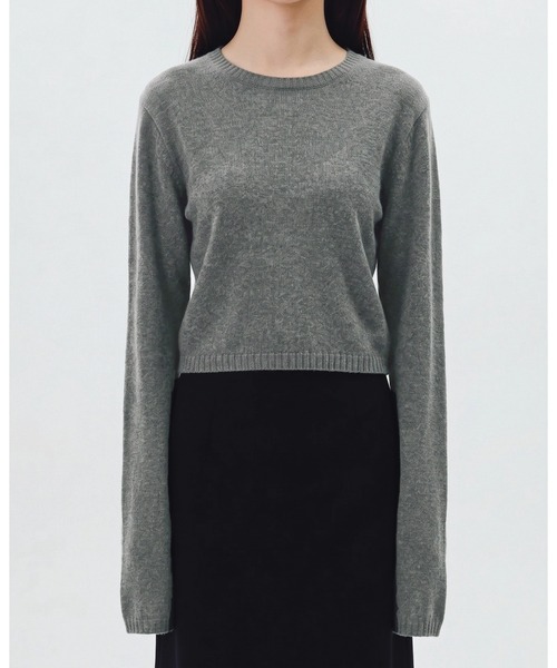 kiehtova(キエトヴァ)の「【kiehtova】FINE BASIC KNIT TOPS/ファイン ベーシック ニット トップス(ニット/セーター・レディース・グレー/ベージュ/ブラック・FREE)」の6枚目の写真