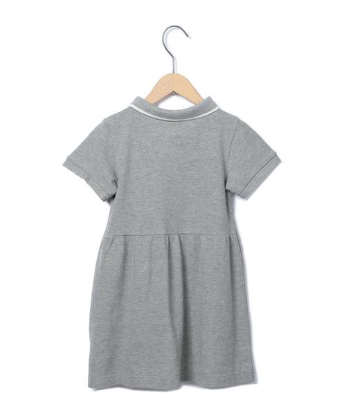 coen（コーエン）の「【coen kids】鹿の子ポロシャツワンピース（シャツワンピース・キッズ・グレー/イエロー・110/130/140/150/100/120）」の3枚目の写真