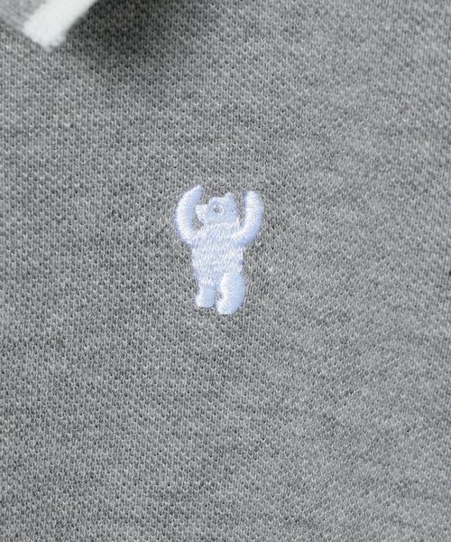 coen（コーエン）の「【coen kids】鹿の子ポロシャツワンピース（シャツワンピース・キッズ・グレー/イエロー・110/130/140/150/100/120）」の8枚目の写真