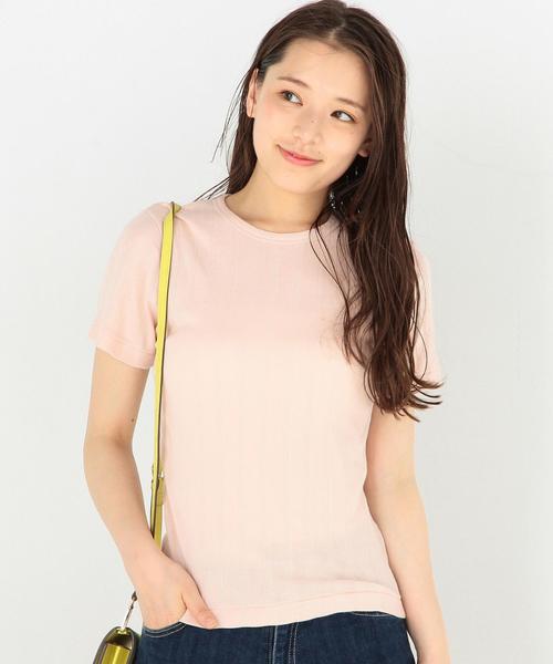 Another Edition(アナザーエディション)の「ランダムフライスTシャツ/ AEBFC ランダム フライス T◆(Tシャツ/カットソー・レディース・ロイヤルブルー/ライトグレー/ライトピンク/オフホワイト・FREE)」の4枚目の写真