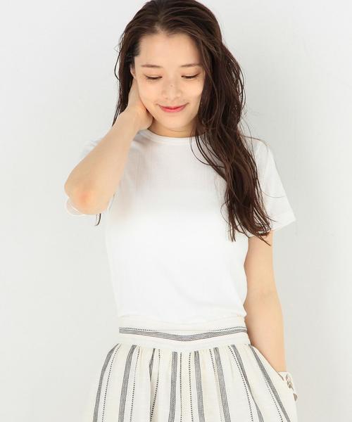 Another Edition(アナザーエディション)の「ランダムフライスTシャツ/ AEBFC ランダム フライス T◆(Tシャツ/カットソー・レディース・ロイヤルブルー/ライトグレー/ライトピンク/オフホワイト・FREE)」の1枚目の写真