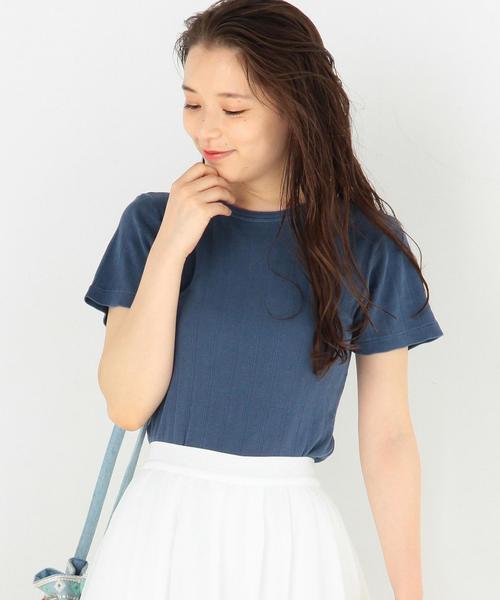 Another Edition(アナザーエディション)の「ランダムフライスTシャツ/ AEBFC ランダム フライス T◆(Tシャツ/カットソー・レディース・ロイヤルブルー/ライトグレー/ライトピンク/オフホワイト・FREE)」の3枚目の写真