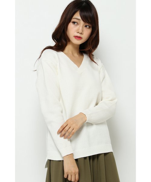 VENCEEXCHANGE（ヴァンスエクスチェンジ）の「ポリウーリーVネック