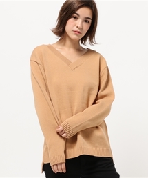 VENCEEXCHANGE | ポリウーリーVネックニット                (ニット/セーター)