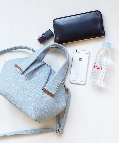 laboratory work（ラボラトリーワーク）の「シボ革ハンドバック（ハンドバッグ・レディース・アイボリー/サックスブルー/ネイビー/オフホワイト・フリー）」の10枚目の写真