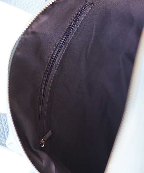 laboratory work（ラボラトリーワーク）の「シボ革ハンドバック（ハンドバッグ・レディース・アイボリー/サックスブルー/ネイビー/オフホワイト・フリー）」の19枚目の写真