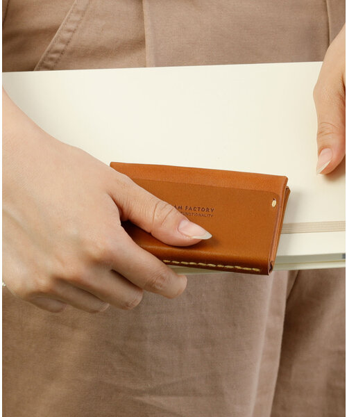 DURAM ドゥラム レザー カードケース 名刺入れ 二つ折り 本革