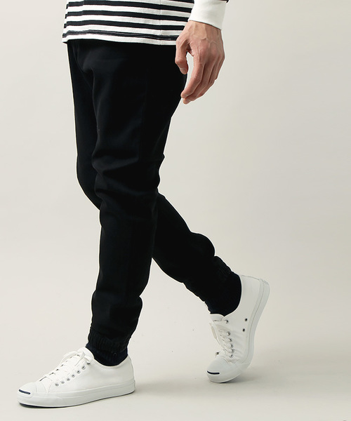 WEGO（ウィゴー）の「WEGO/ストレッチデニムジョガーパンツ（デニムパンツ・メンズ・ブラック/ライトインディゴブルー/インディゴブルー・LARGE/MEDIUM）」の2枚目の写真