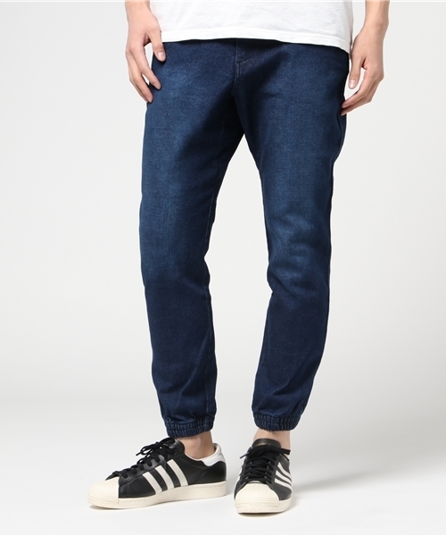 WEGO（ウィゴー）の「WEGO/ストレッチデニムジョガーパンツ（デニムパンツ・メンズ・ブラック/ライトインディゴブルー/インディゴブルー・LARGE/MEDIUM）」の21枚目の写真