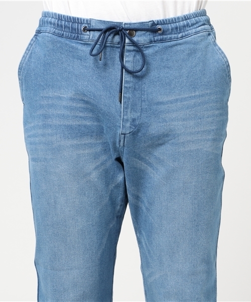 WEGO（ウィゴー）の「WEGO/ストレッチデニムジョガーパンツ（デニムパンツ・メンズ・ブラック/ライトインディゴブルー/インディゴブルー・LARGE/MEDIUM）」の7枚目の写真